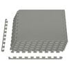 vidaXL Zwembad Grondmat 6 pcs Grijs 2,16 m&sup2; EVA Schuim