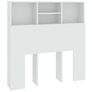 vidaXL Hoofdbordkast 100x19x103,5 cm wit