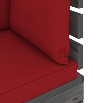 vidaXL 9-delige Loungeset met kussens pallet massief grenenhout