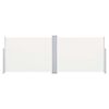vidaXL Windscherm uittrekbaar 120x1000 cm crème