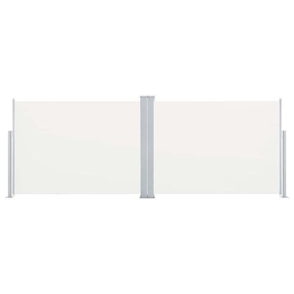 vidaXL Windscherm uittrekbaar 120x1000 cm crème