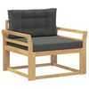 vidaXL Buiten Midden Sofa Polyester Wit
