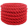 vidaXL Katoenen Touw 60 mm 10 m Rood 100% Katoen