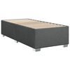 vidaXL Boxspring met matras stof donkergrijs 90x190 cm