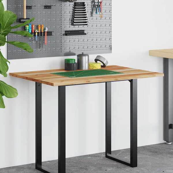 vidaXL Bureaublad met olieafwerking 100x70x2 cm massief acaciahout