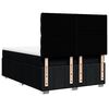 vidaXL Boxspring met matras stof zwart 140x190 cm