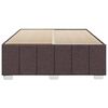 vidaXL Bedframe zonder matras stof donkerbruin 140x190 cm