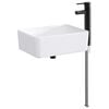 vidaXL Badkamer Waskom Mat Zwart 40,5 x 30,5 x 13 cm Metaal