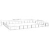 vidaXL Hondenkennel 80 m&sup2; staal zwart