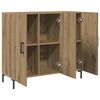 vidaXL Dressoir 90x34x80 cm bewerkt hout artisanaal eikenkleurig