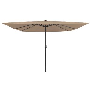 vidaXL Tuinparasol Taupe en Zwart 295 x 295 x 245 cm