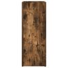 vidaXL Paraplu Standaard Gerookt eiken 25 x 24,5 x 64 cm Bewerkt hout