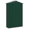vidaXL Tuinschuur 116x45x175 cm gegalvaniseerd staal groen