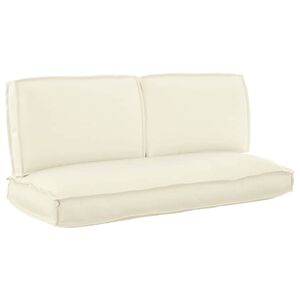 vidaXL Kussen Set Oxford Stof Cr&egrave;me 120 x 50 x 52 cm