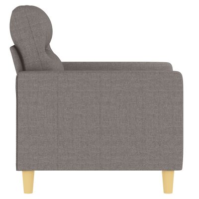 vidaXL Fauteuil 60 cm stof taupe