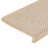 vidaXL Trapmatten zelfklevend 30 st sisal-look 65x21x4 cm Berber