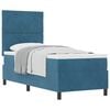 vidaXL Boxspringbed met hoofdeinde Donkerblauw 80 x 200 cm Fluweel