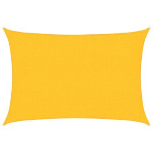vidaXL Zonnezeil 160 g/m&sup2; rechthoekig 2x2,5 m HDPE geel