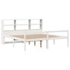 vidaXL Bed met boekenkast zonder matras grenenhout wit 180x200 cm