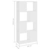 vidaXL Boekenkast/kamerscherm 60x24x124,5 cm bewerkt hout wit