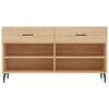 vidaXL Schoenenbank 102x35x55 cm bewerkt hout sonoma eikenkleurig
