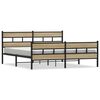 vidaXL Bedframe zonder matras metaal sonoma eikenkleurig 183x213 cm