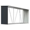 vidaXL Haardhoutschuur 330x84x152 cm gegalvaniseerd staal antraciet