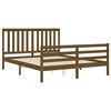 vidaXL Bedframe met hoofdbord hout honingbruin 160x200 cm