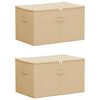 vidaXL Opbergbox 2 st Nonwoven stof 60 x 43 x 35 cm 90,3 L