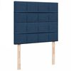 vidaXL Boxspring met matras stof blauw 120x190 cm