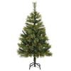 vidaXL Kunstmatige Scharnier Kerstboom met Cones Groen 150 cm
