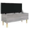vidaXL Opbergbankje 102x42x46 cm bewerkt hout grijs sonoma eikenkleur