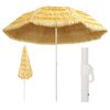 vidaXL Strandparasol Hawa&iuml; stijl 300 cm naturel