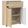 vidaXL Badkamer Kast Sonoma Eiken 72,5 x 36,5 x 100 cm Bewerkt hout