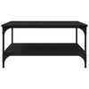 vidaXL Salontafel Zwart eiken 80 x 80 x 40 cm Bewerkt hout