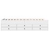 vidaXL Slaapbank met lades zonder matras 90x190 cm wit