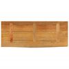 vidaXL Tafelblad met natuurlijke rand 90x30x3,8 cm massief mangohout
