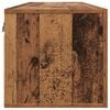 vidaXL Wandkast Wandgemonteerd Oudhout 100 x 36,5 x 35 cm Bewerkt hout