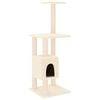 vidaXL Kattenkrabpaal met sisal krabpalen 104 cm cr&egrave;mekleurig