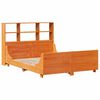 vidaXL Bed met boekenkast zonder matras hout wasbruin 120x200 cm