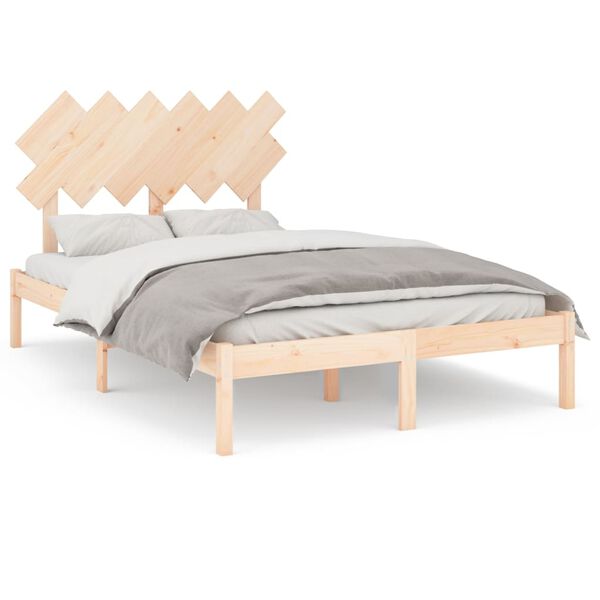 vidaXL Bedframe massief hout 120x200 cm