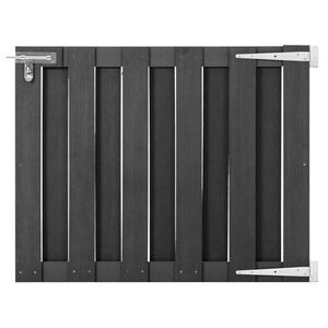 vidaXL Poort 100x80 cm HKC grijs