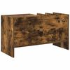 vidaXL Platenkast Gerookt eiken 78.5 x 35 x 45 cm Bewerkt hout