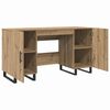vidaXL Bureau artisanaal eikenkleurig 140 x 50 x 75 cm Bewerkt hout