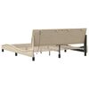 vidaXL Bedframe zonder matras "Hanko" stof cr&egrave;mekleurig 180x200 cm
