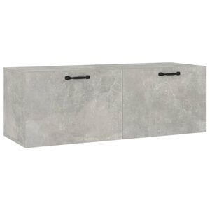 vidaXL Wandkast 100x36,5x35 cm bewerkt hout betongrijs