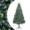 vidaXL Kunstkerstboom Groen 240 cm PVC en Staal en Kunststof