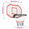 vidaXL Basketbalbord 90x60x2 cm polyetheen wit