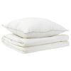 vidaXL Dekbed en Kussen Set 2 st 137x200 cm Zomer 200 GSM Wol Wit