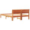 vidaXL Bedframe Wasbruin 140 x 190 cm Massief grenenhout
